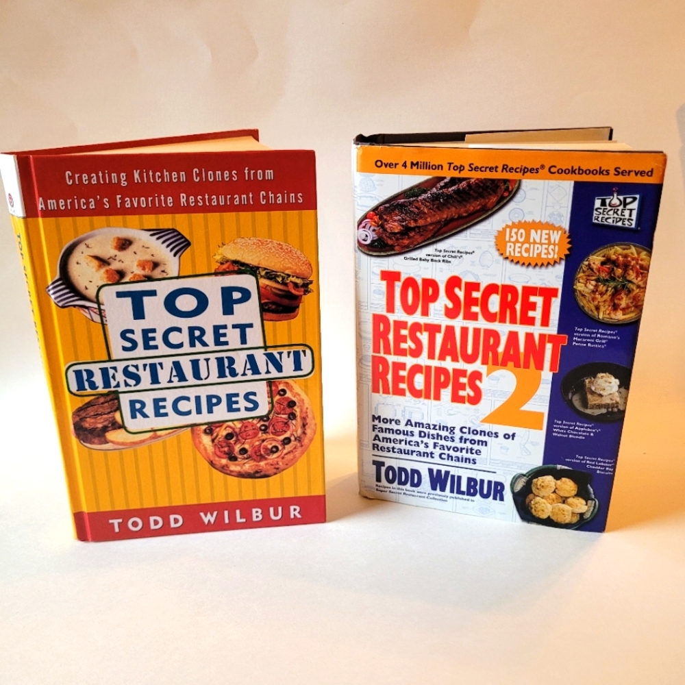 Set of 2: Top Secret Restaurant Recipes Books
